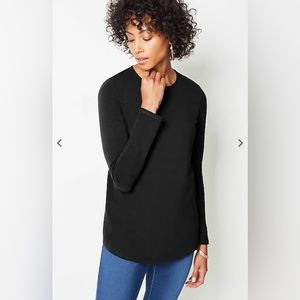 PURE JILL - Black Long Sleeve - Small